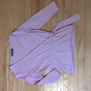 Dusty rose 3/4 sleeve sweater